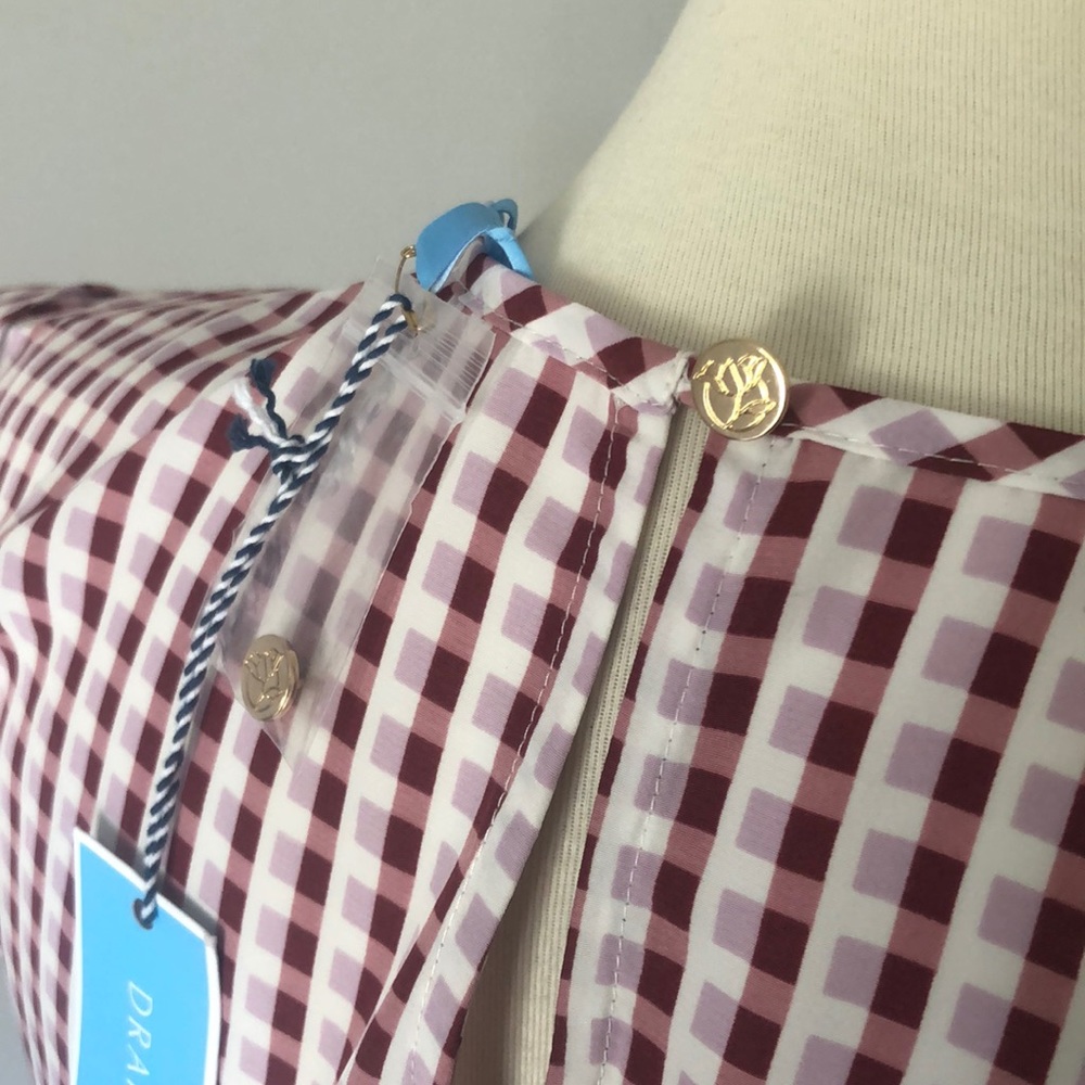 NWT Draper James Gingham Keyhole Midi Dress - Picture 9 of 10
